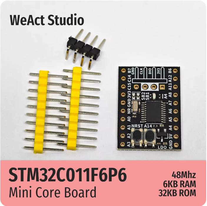 WA00011 [Weact]STM32C011F6P6マイコンモジュール