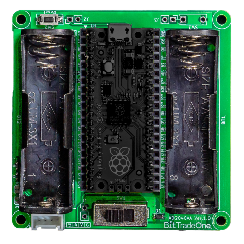 AD2040AA Raspberry Pi Pico 単3電池拡張ボード — ビット・トレード AD2040AA Raspberry Pi Pico 単3電池拡張ボード — ビット・トレード