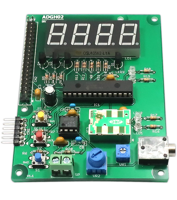 ADGH02P ラズベリーパイ接続　時計制御ボード“おしゃべり時計”[ラズパイ3対応]　組立済