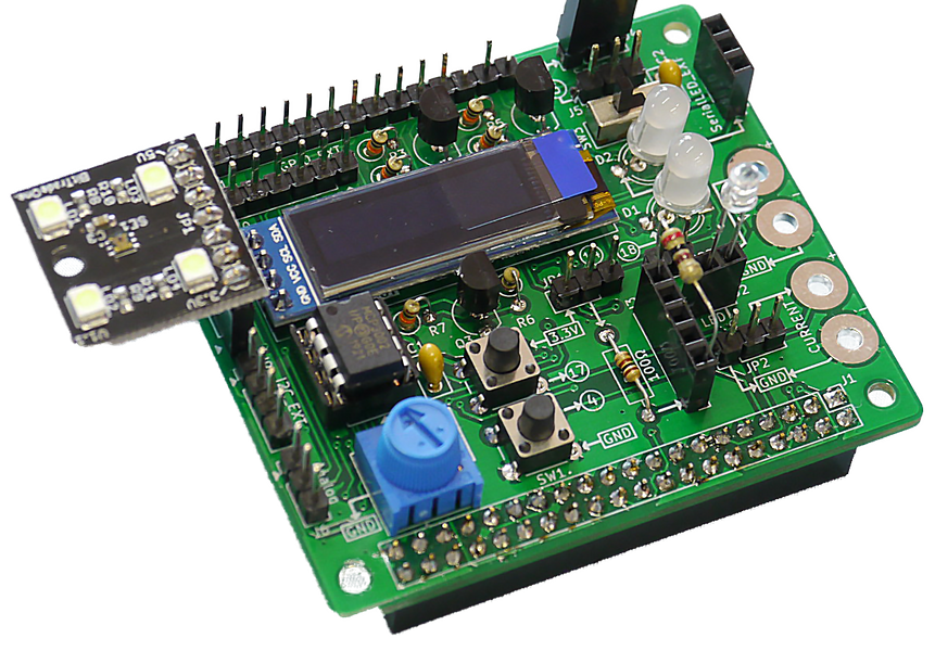 ADRPM2001 Webで学べる！ラズパイI/O 基本パーツ配線済みボード