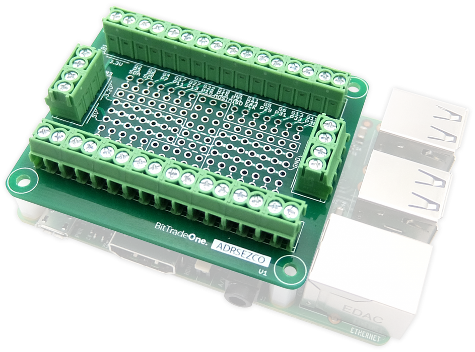 ADRSEZCO Terminal block output board for Raspberry Pi