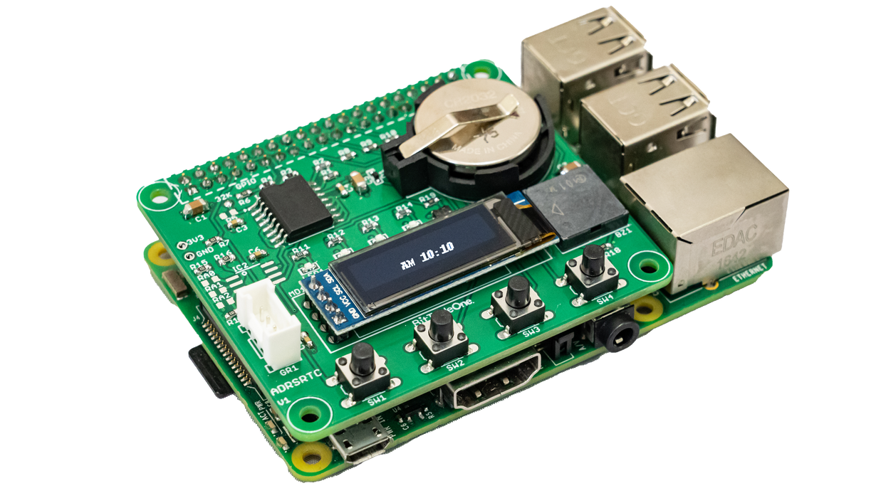 ADRSRTC Real-time clock expansion board for Raspberry Pi 