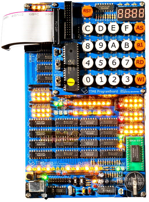 ADTTM8 ロジックICで創る自作CPU組み立てキットTTM8 — ビット ADTTM8 ロジックICで創る自作CPU組み立てキットTTM8 — ビット